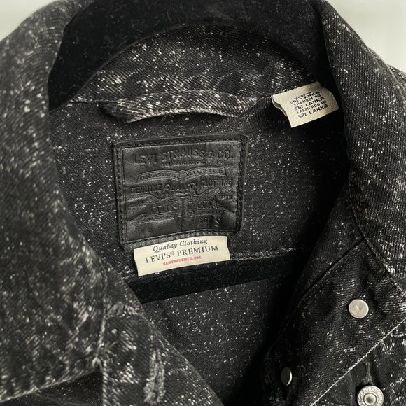 Levi's Premium Black Denim Jacket - Picture 7 of 7